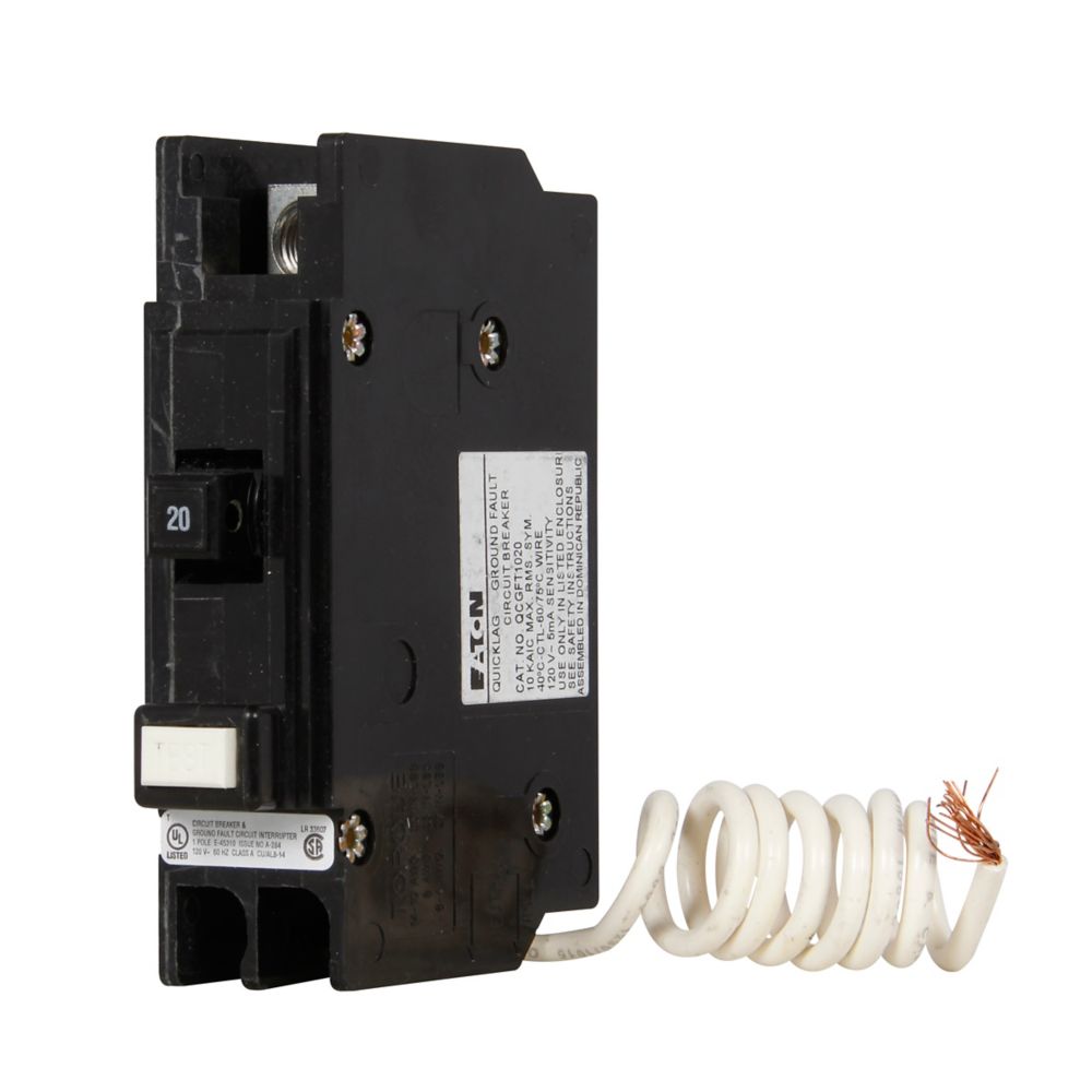 Cutler Hammer QCGFT1020 Circuit Breaker | QC Series QCGFT 120V 20A