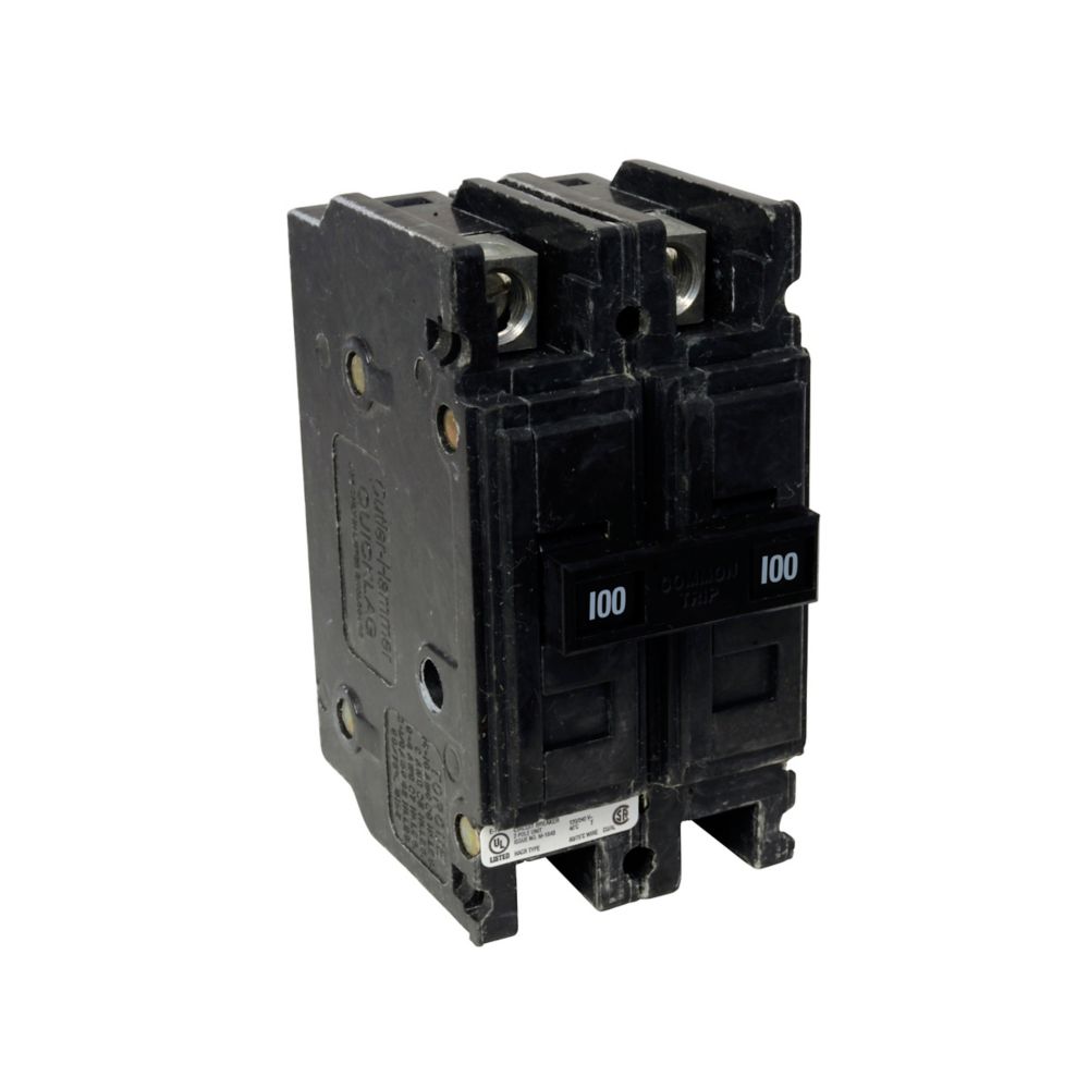 Cutler Hammer QCHW2100 Circuit Breaker | 240V 100A 2P 22kA@240V Feed-Thru Quicklag