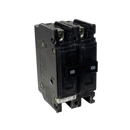Cutler Hammer QCHW2100 Circuit Breaker | 240V 100A 2P 22kA@240V Feed-Thru Quicklag