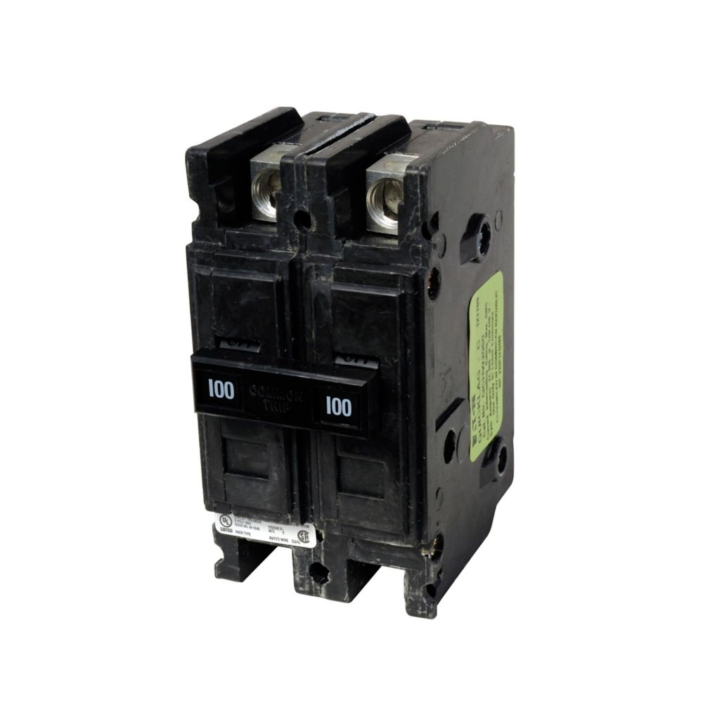 Cutler Hammer QCHW2100 Circuit Breaker | 240V 100A 2P 22kA@240V Feed-Thru Quicklag