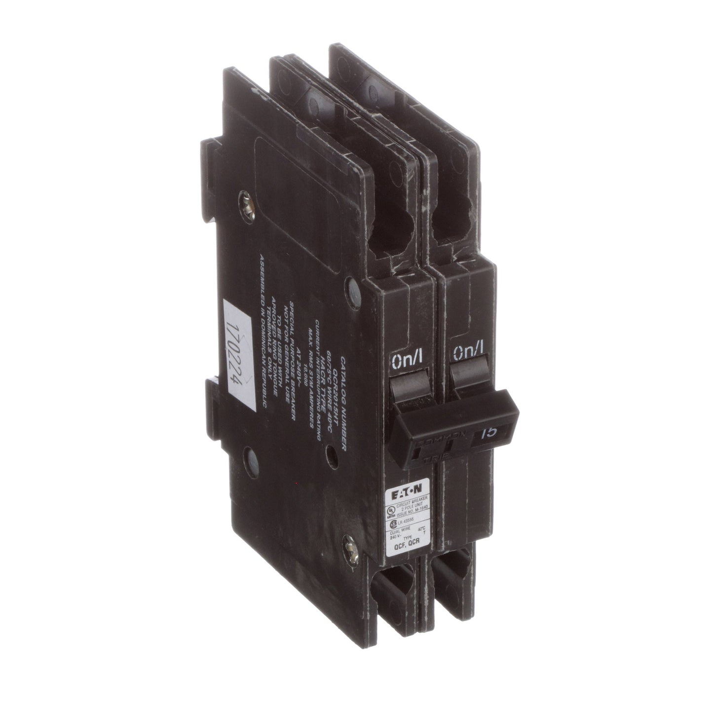 Eaton, Cutler Hammer QCR2015HT Circuit Breaker | 30V 15A
