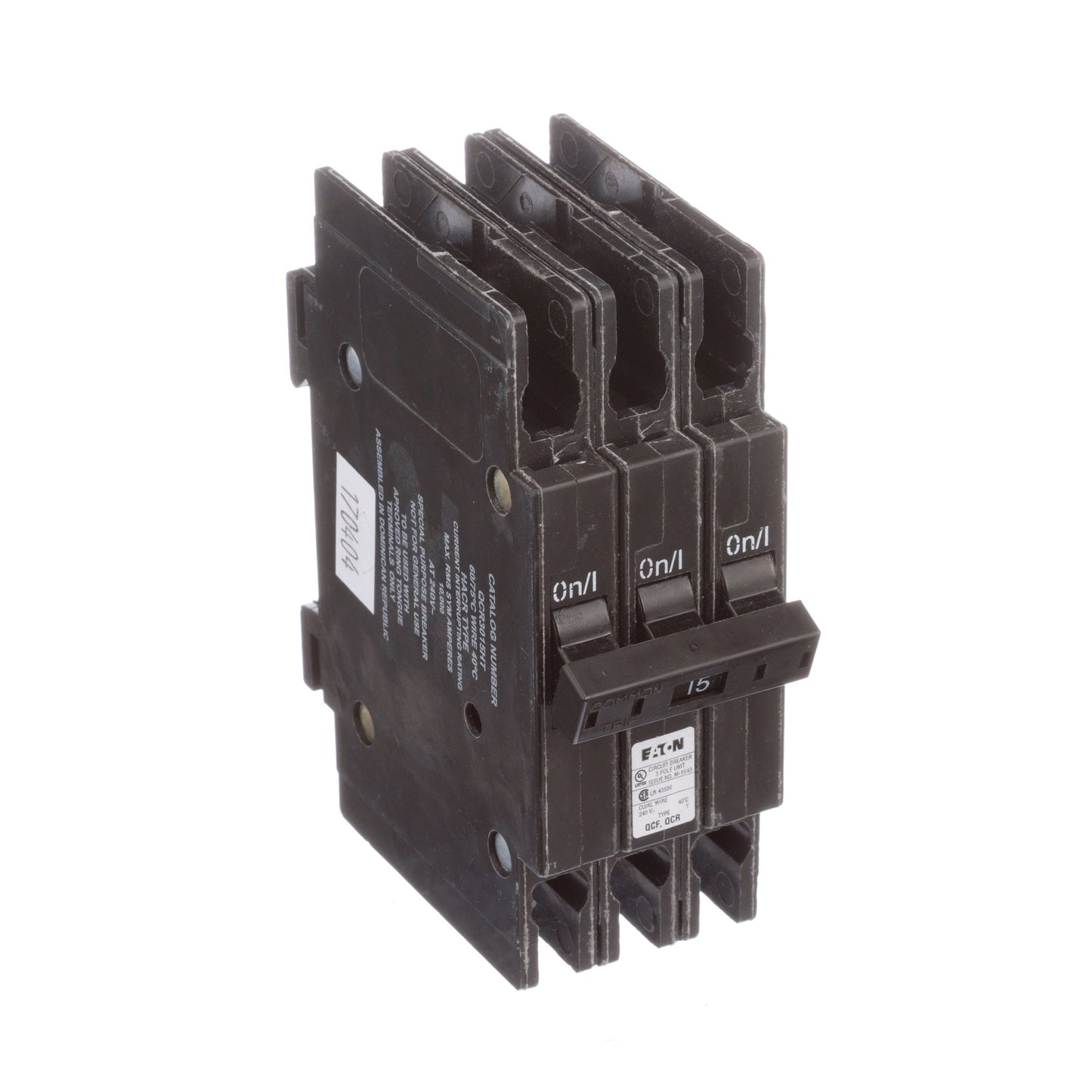 Cutler Hammer QCR3015HT Circuit Breaker | QUICKLAG QCR 240V 15A