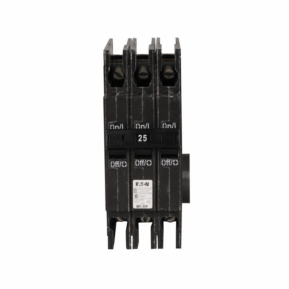 QCR3025H - Cutler Hammer Feed-Thru 25 Amp 3 Pole Circuit Breaker - Essential Electric Supply