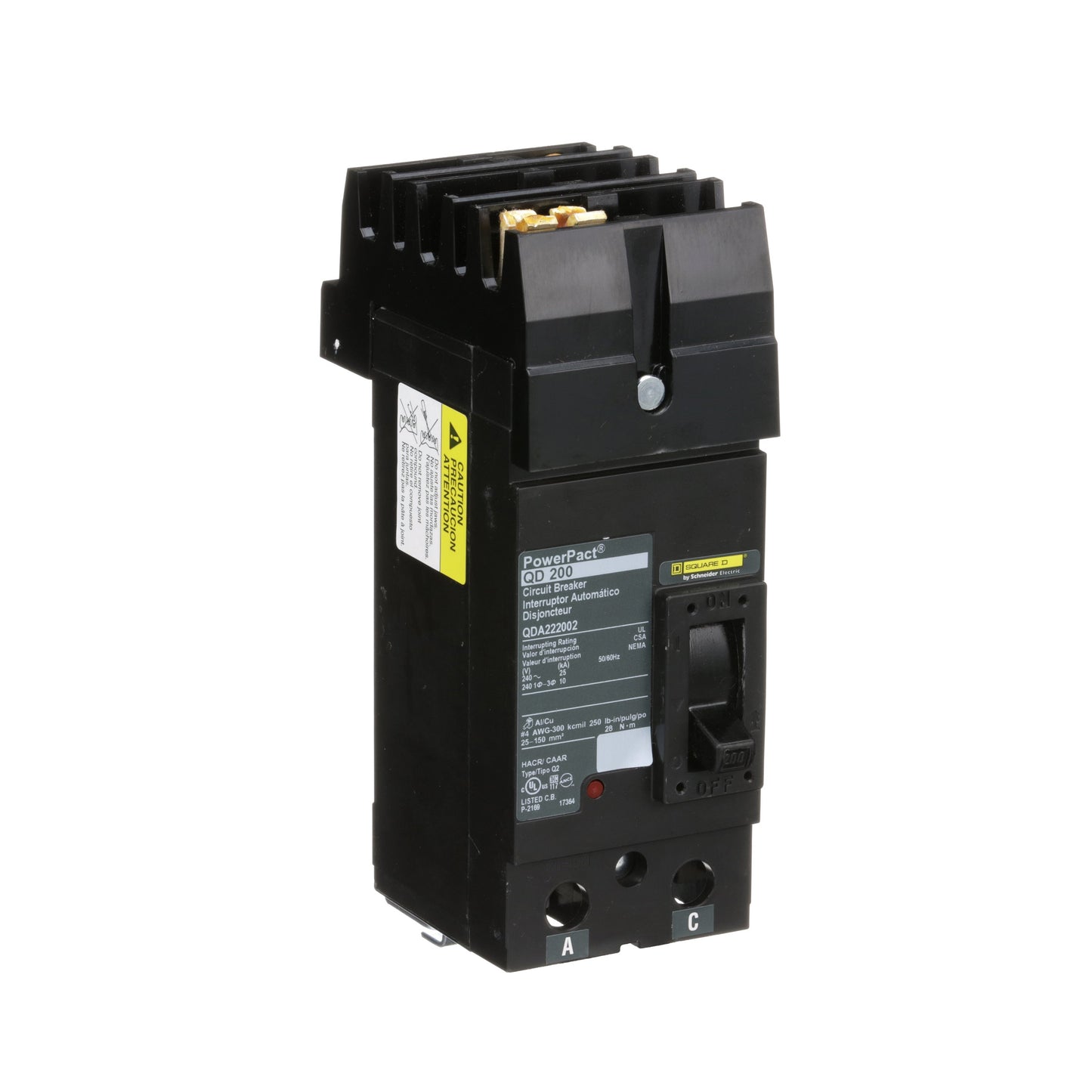Square D QDA222002 Circuit Breaker | I-Line QDA 240V 200A