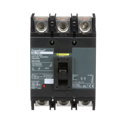 Square D QDL32100 Circuit Breaker | Powerpact QDL 240V 100A