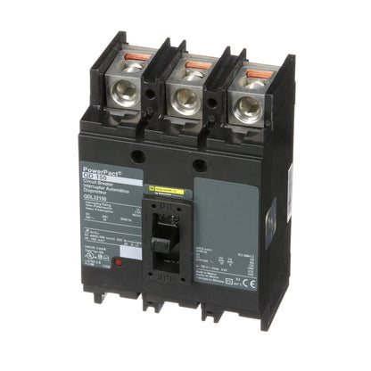 Square D QDL32150 Circuit Breaker | 240V 150A 3P 25kA@240V Bolt-On Powerpact QDL
