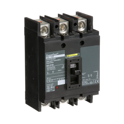 Square D QDL32150 Circuit Breaker | 240V 150A 3P 25kA@240V Bolt-On Powerpact QDL
