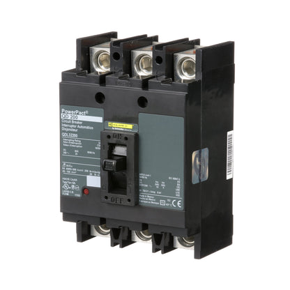 Square D QDL32200 Circuit Breaker | 240V 200A 3P 25kA@240V Bolt-On Powerpact