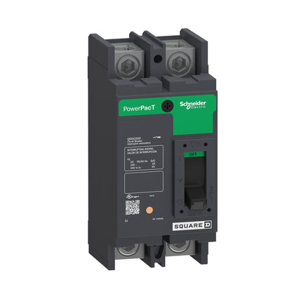 Square D QDP22125TM Circuit Breaker | 240V 125A 2P 25kA@240V Bolt-On Powerpact QDP