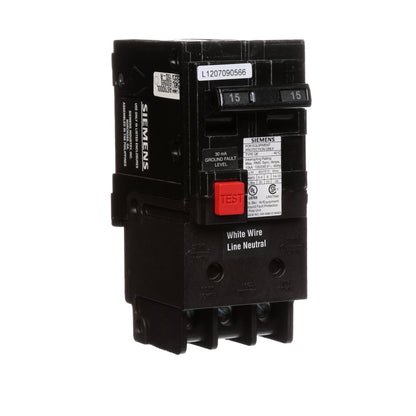 Siemens QE215 Circuit Breaker | 240V 15A 2 Pole 10kA@240V Plug-In Q Series