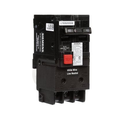 Siemens QE240 Circuit Breaker | 240V 40A 2P 10kA@240V Plug-In Q Series