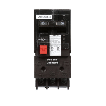Siemens QE250 Circuit Breaker | 240V 50A 2P 10kA@240V Plug-In Q Series