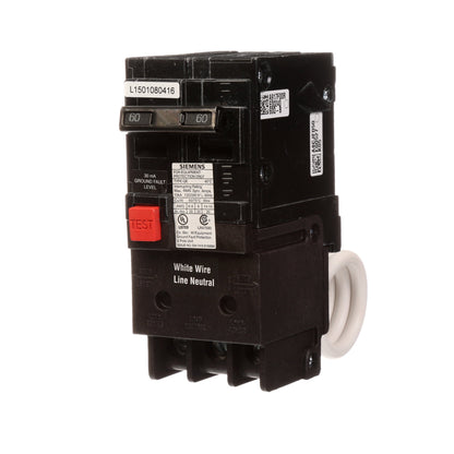 Siemens QE260 Circuit Breaker | 240V 60A 2P 10kA@240V Plug-In Q Series
