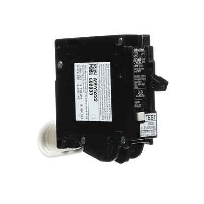 Siemens QF115A Circuit Breaker | 120V 15A 1P 10kA@120V Plug-In Q Series
