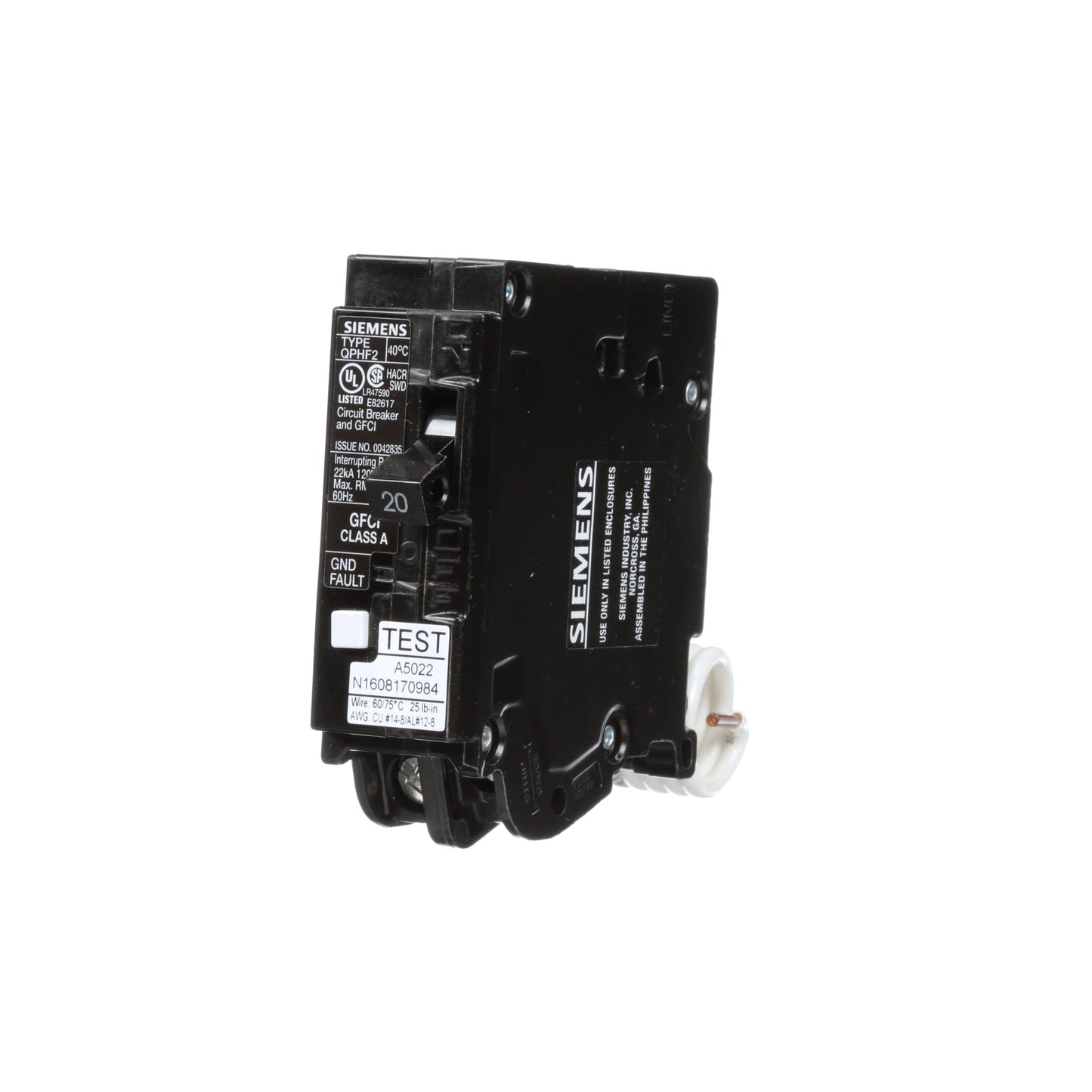 Siemens QF120AH Circuit Breaker | Q Series QPHF2 120V 20A