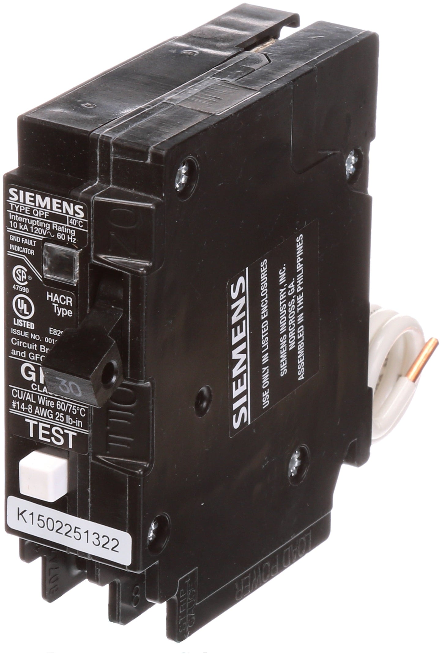 Siemens QF130 Circuit Breaker | Q Series QPF 120V 30A
