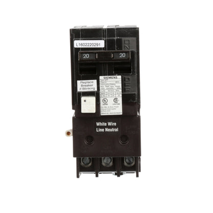 Siemens QF220A Circuit Breaker | 120/240VAC 20A 2P 10kA@240V Q Series