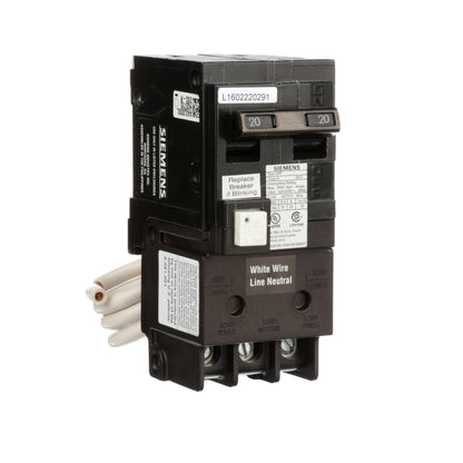 Siemens QF220A Circuit Breaker | 120/240VAC 20A 2P 10kA@240V Q Series
