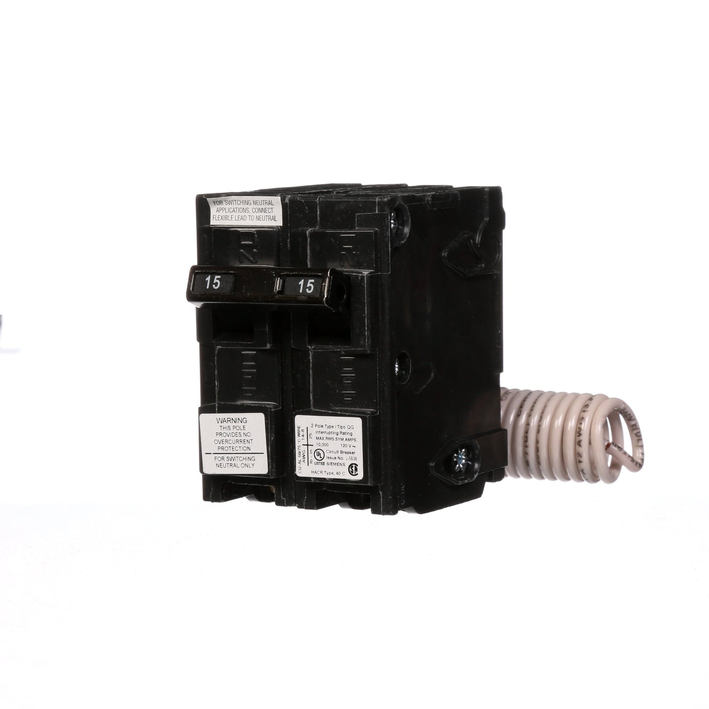 Siemens QG215 Circuit Breaker | Q Series QG 240V 15A
