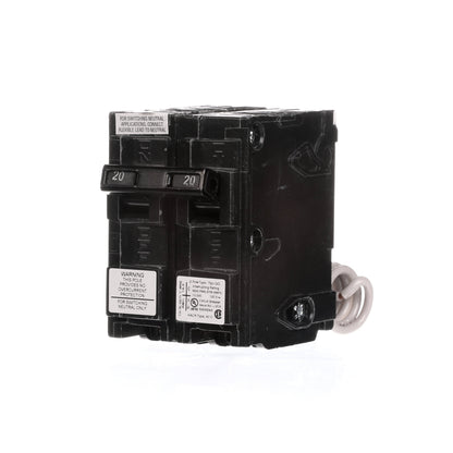 Siemens QG220 Circuit Breaker | 120V 20A 2P 10kA@120V Plug-In Q Series
