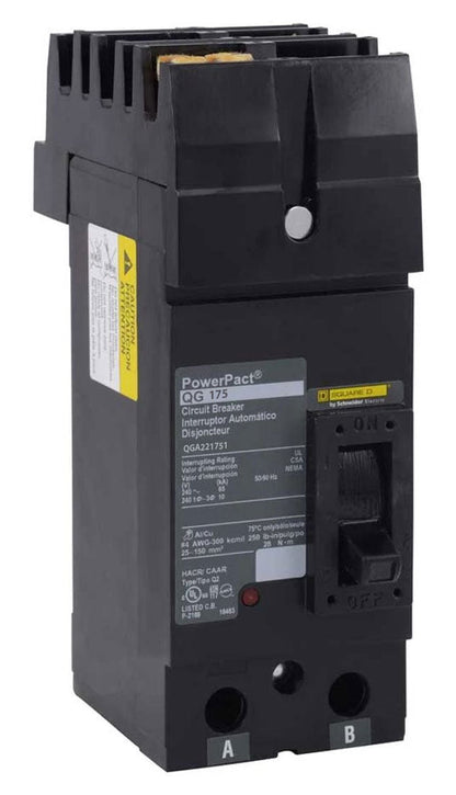 Square D QGA221751 Circuit Breaker | I-Line QGA 240V 175A