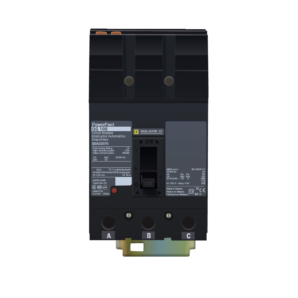 Square D QGA32070 Circuit Breaker | I-Line QGA 240V 70A