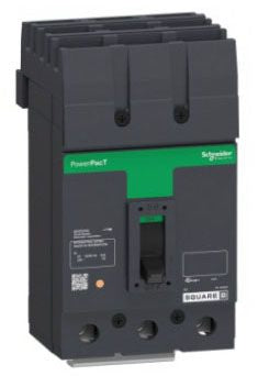 Square D QGA32150YP PowerPacT Q-Frame Circuit Breaker 150A 3-Pole 240VAC 65kA I-Line Thermal Magnetic