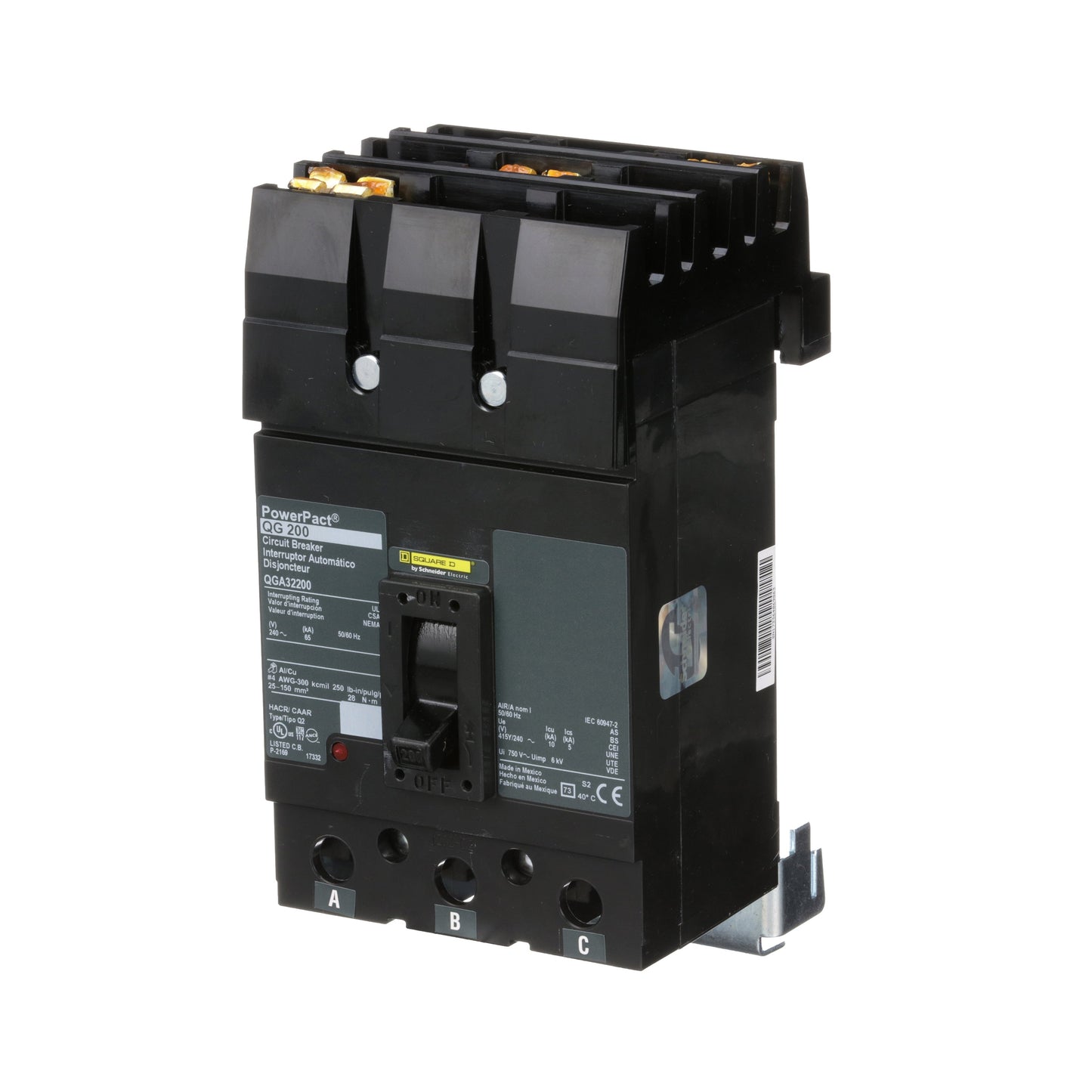 Square D QGA32200 Circuit Breaker | I-Line QGA 240V 200A