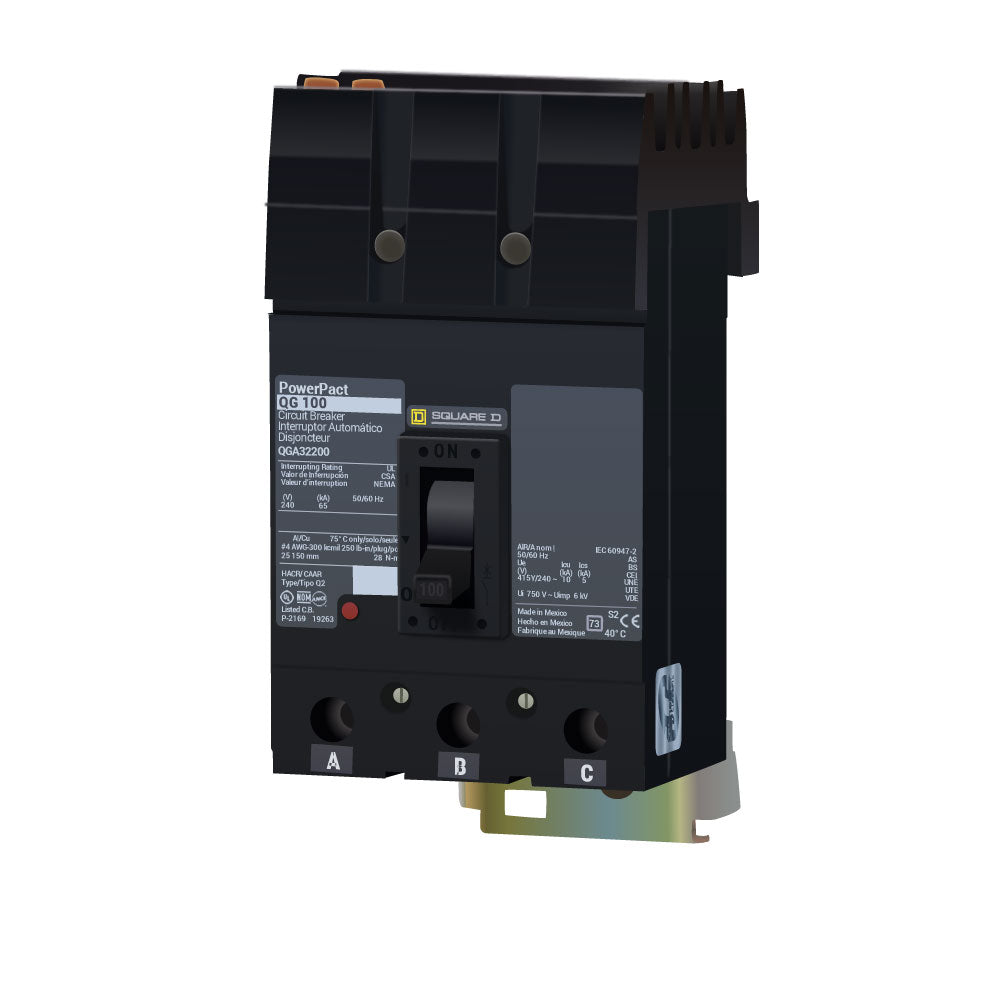 Square D QGA32200 Circuit Breaker | I-Line QGA 240V 200A