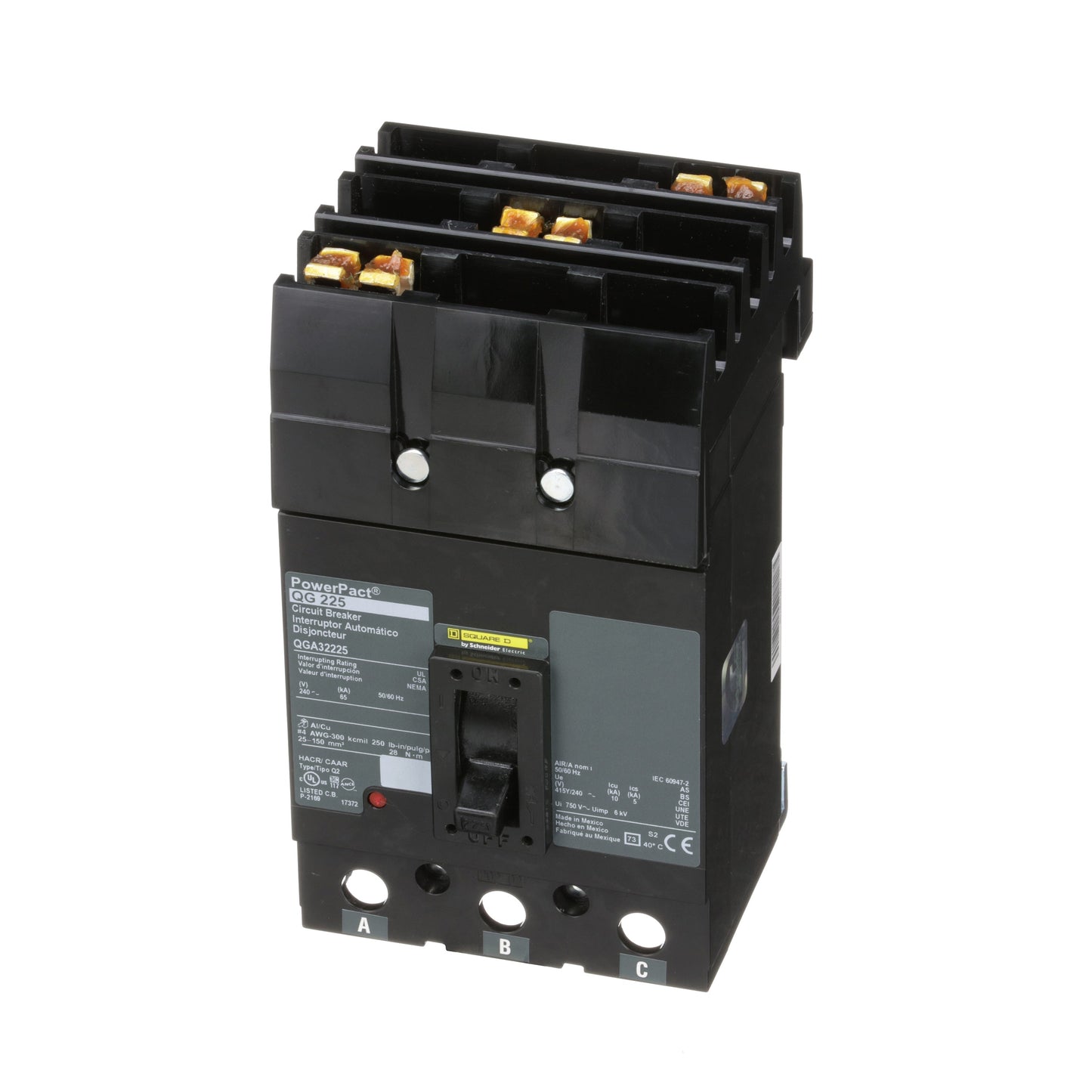 Square D QGA32225 Circuit Breaker | 240V 225A 3P 65kA@240V I-Line