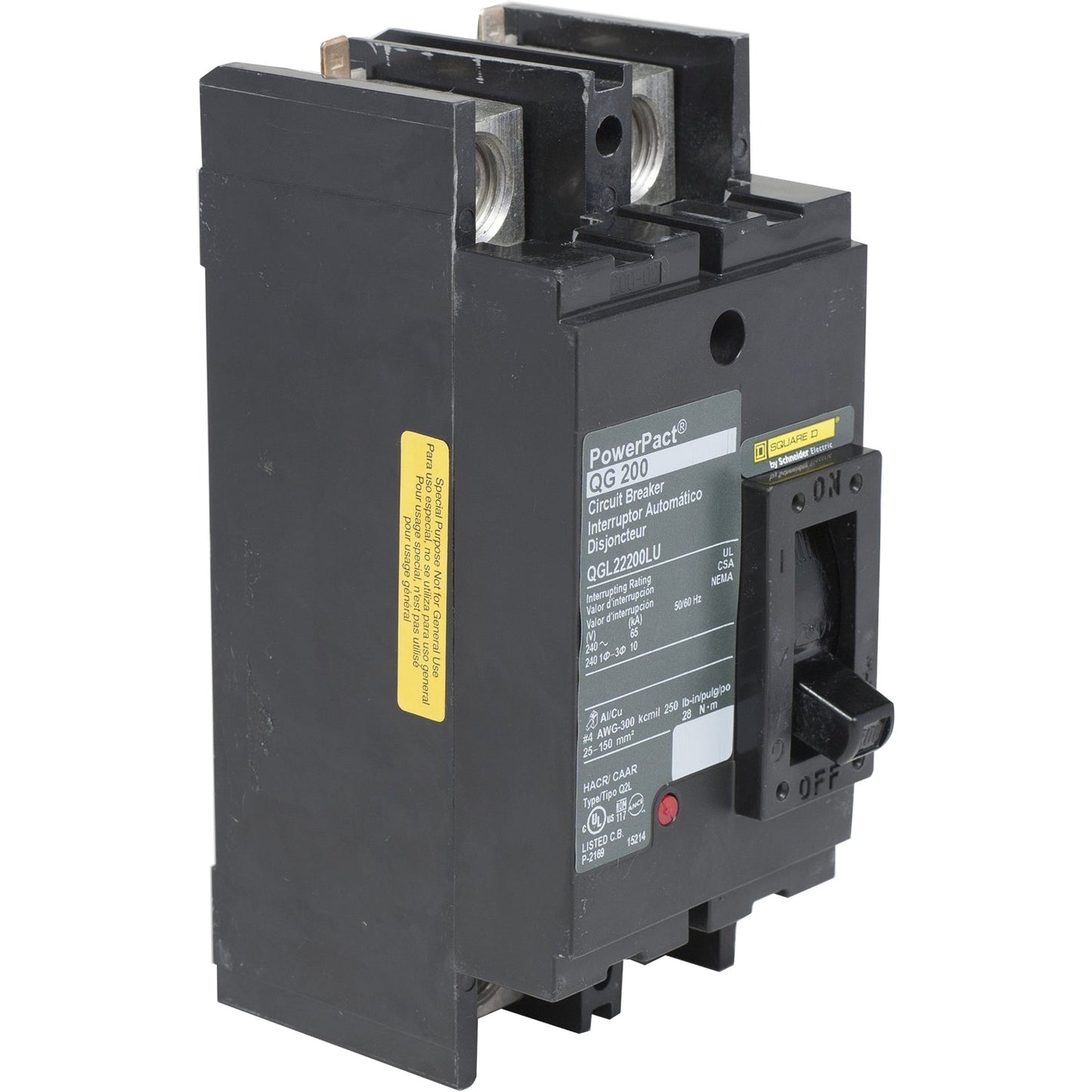 Square D QGL22200LU Molded Case | 240V