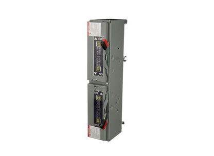 Square D QMB221TW Panel Mount Switch | 240V 30A 1 Phase 2 Pole Fusible QMB Series E1-E2