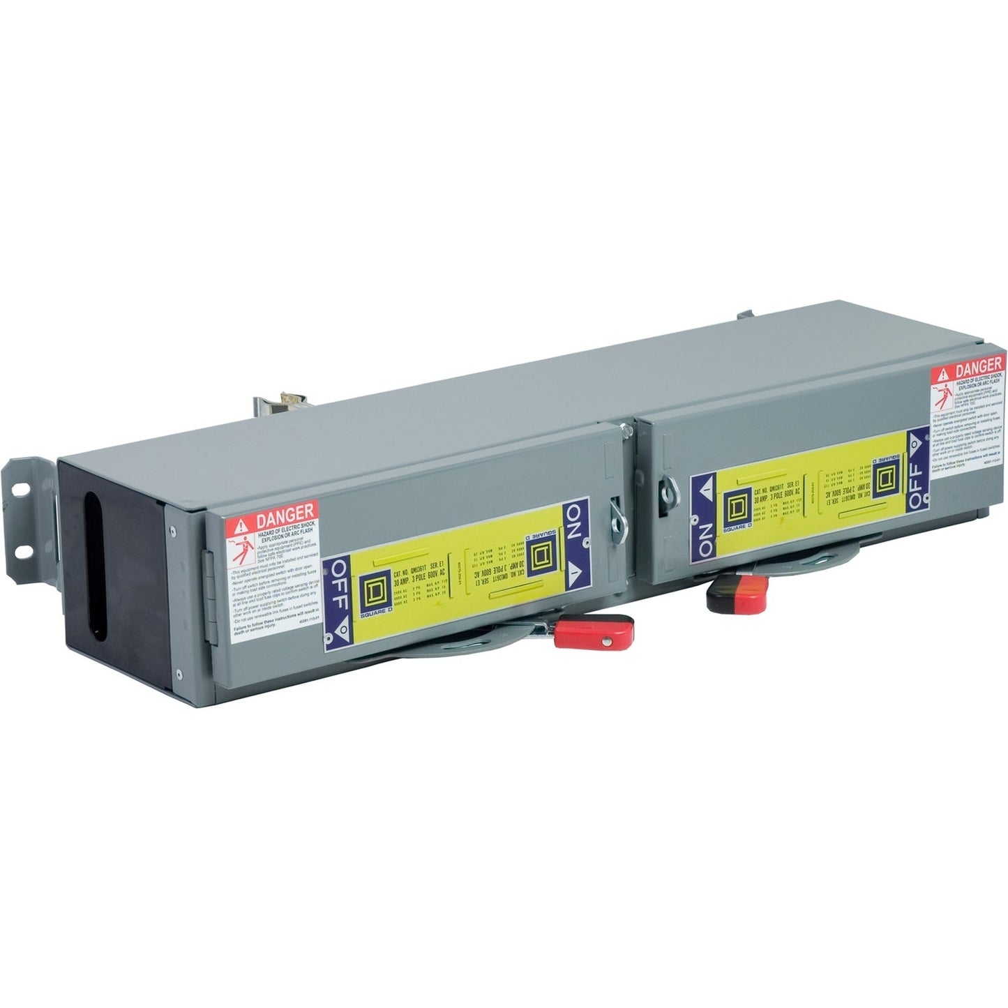 Square D QMJ361T Panel Mount Switch | 600V 30A 3P Fusible QMB Series E1-E2