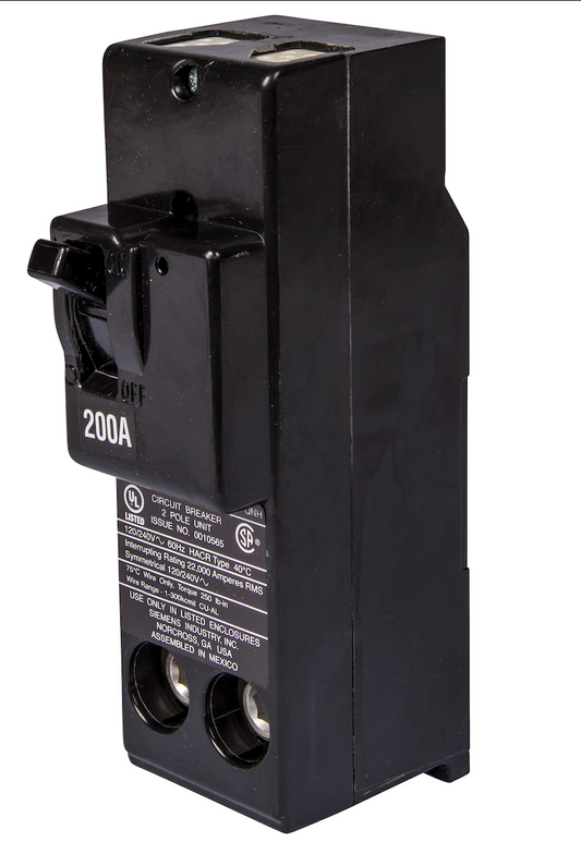 Siemens QN2150H Circuit Breaker | 240V 150A 2P 22kA@240V Plug-In Q Series