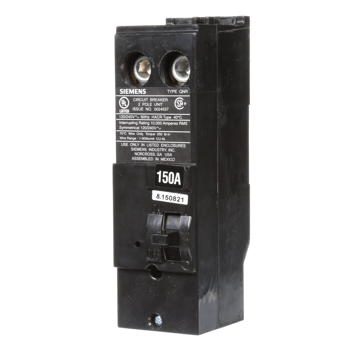 Siemens QN2150R Circuit Breaker | Q Series QN 240V 150A