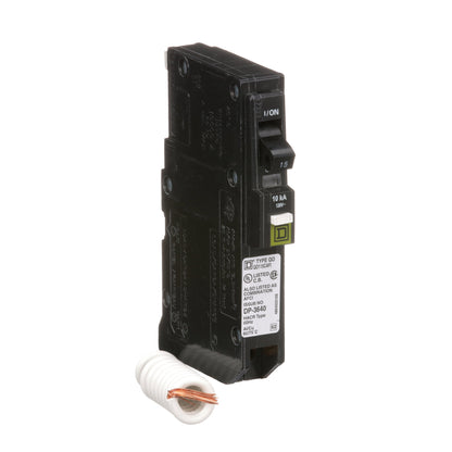 Square D QO115CAFI Circuit Breaker 120V 15A 1P 10kA@120V Plug-In QO Series