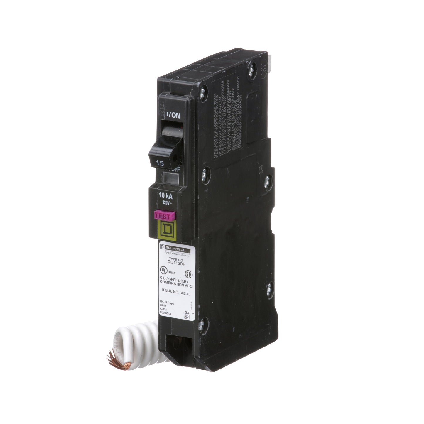 Square D QO115DF Circuit Breaker | QO SEries QO-DF 120V 15A