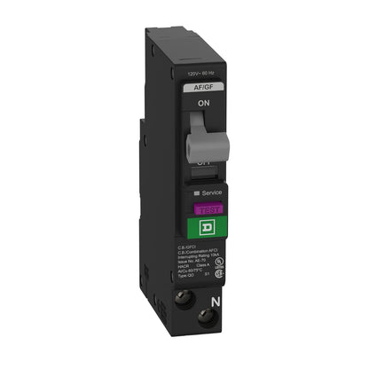 Square D QO120PAFGF Circuit Breaker | 120V 20A 1P 10kA@120V Plug-In QO