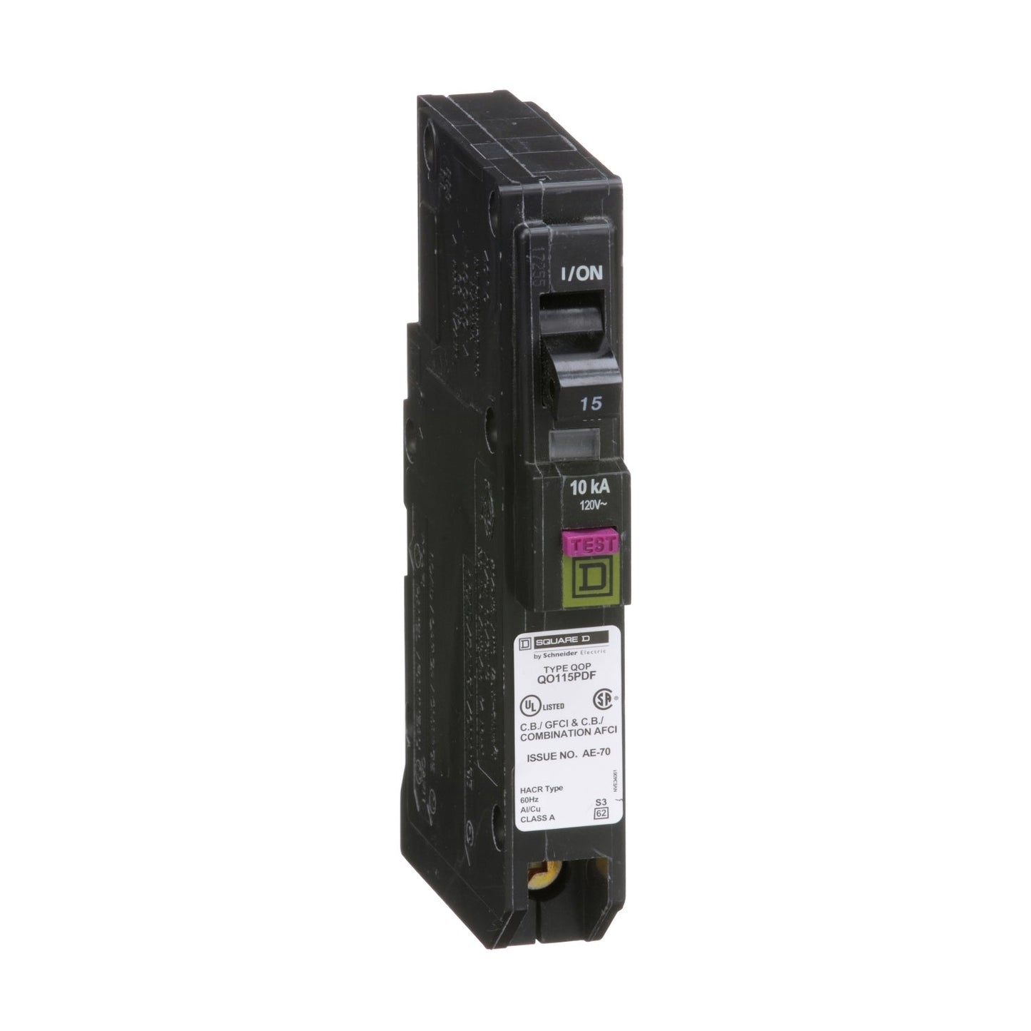 QO115PDF - Square D Plug-In 15 Amp 1 Pole Circuit Breaker - Essential Electric Supply