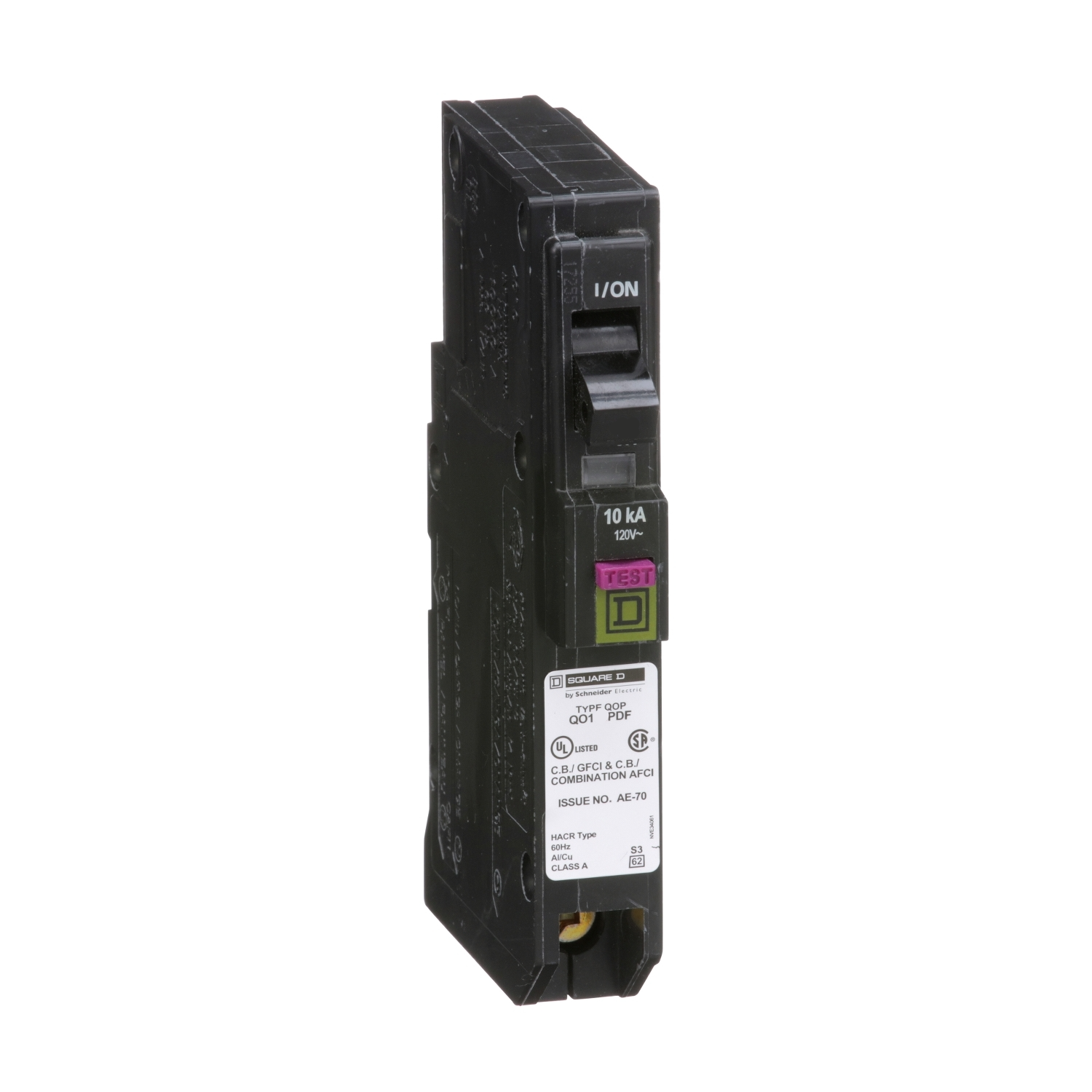 QO120PDF - Square D Plug-In 20 Amp 1 Pole Circuit Breaker - Essential Electric Supply