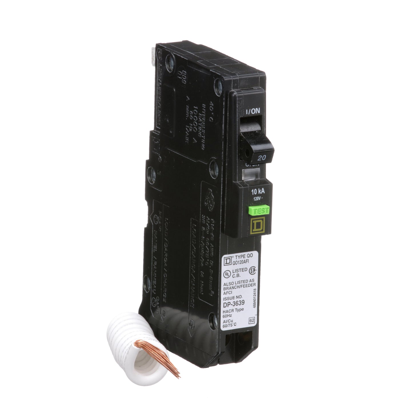 Square D QO120AFI Circuit Breaker | QO Series QO-AF 120V 20A