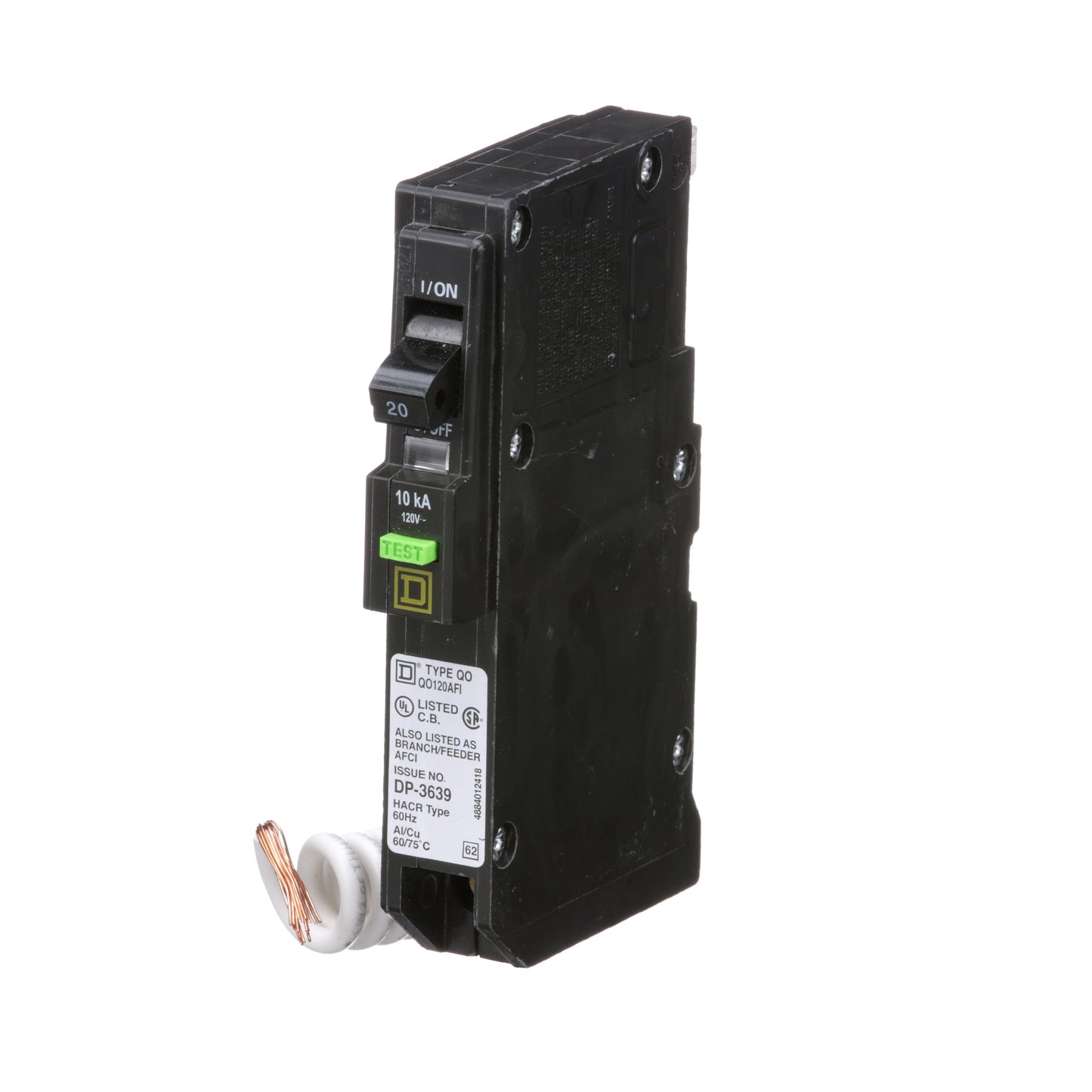 Square D QO120AFI Circuit Breaker | QO Series QO-AF 120V 20A
