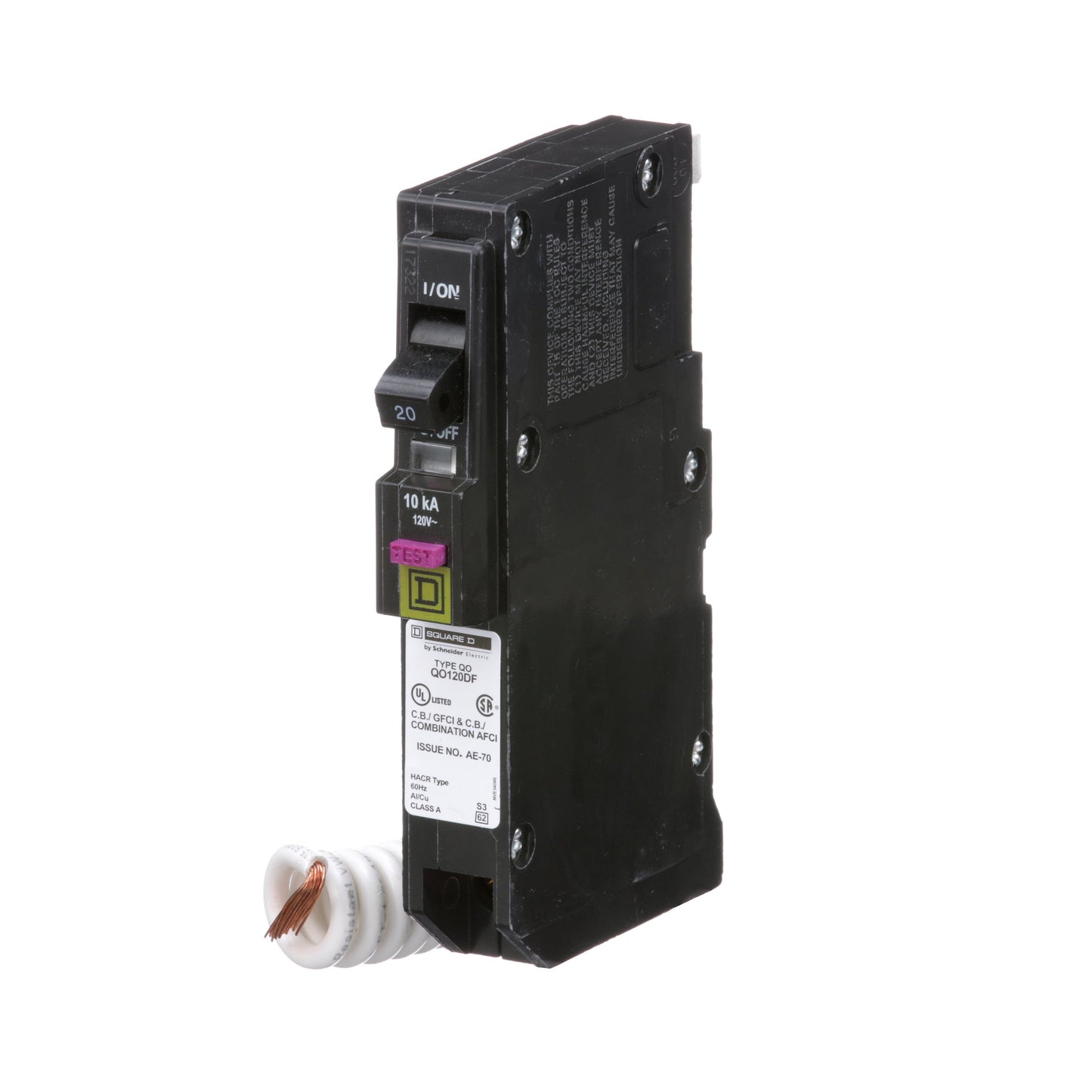 Square D QO120DF Circuit Breaker | QO SEries QO-DF 120V 20A