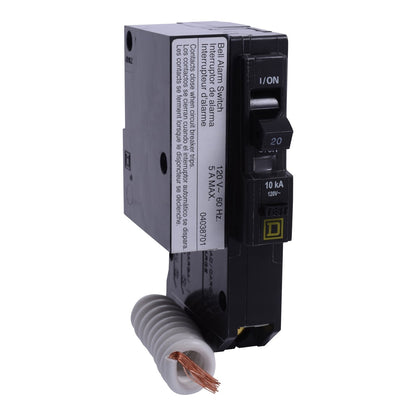 Square D QO120EPD2100 Circuit Breaker | 120V 20A 1P 10kA@120V Plug-In QO Series