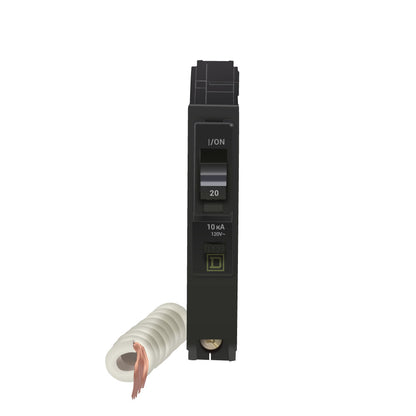 Square D QO120EPD Circuit Breaker 120/240V 20A 1P 10kA@120V Plug-In QO Series