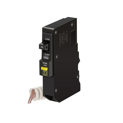 Square D QO120GFI Circuit Breaker 120V 20A 1P 10kA@120V Plug-In QO Series