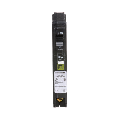Square D QO120PCAFI Circuit Breaker | 120V 20A 1P 10kA@120V Plug-In QO Series