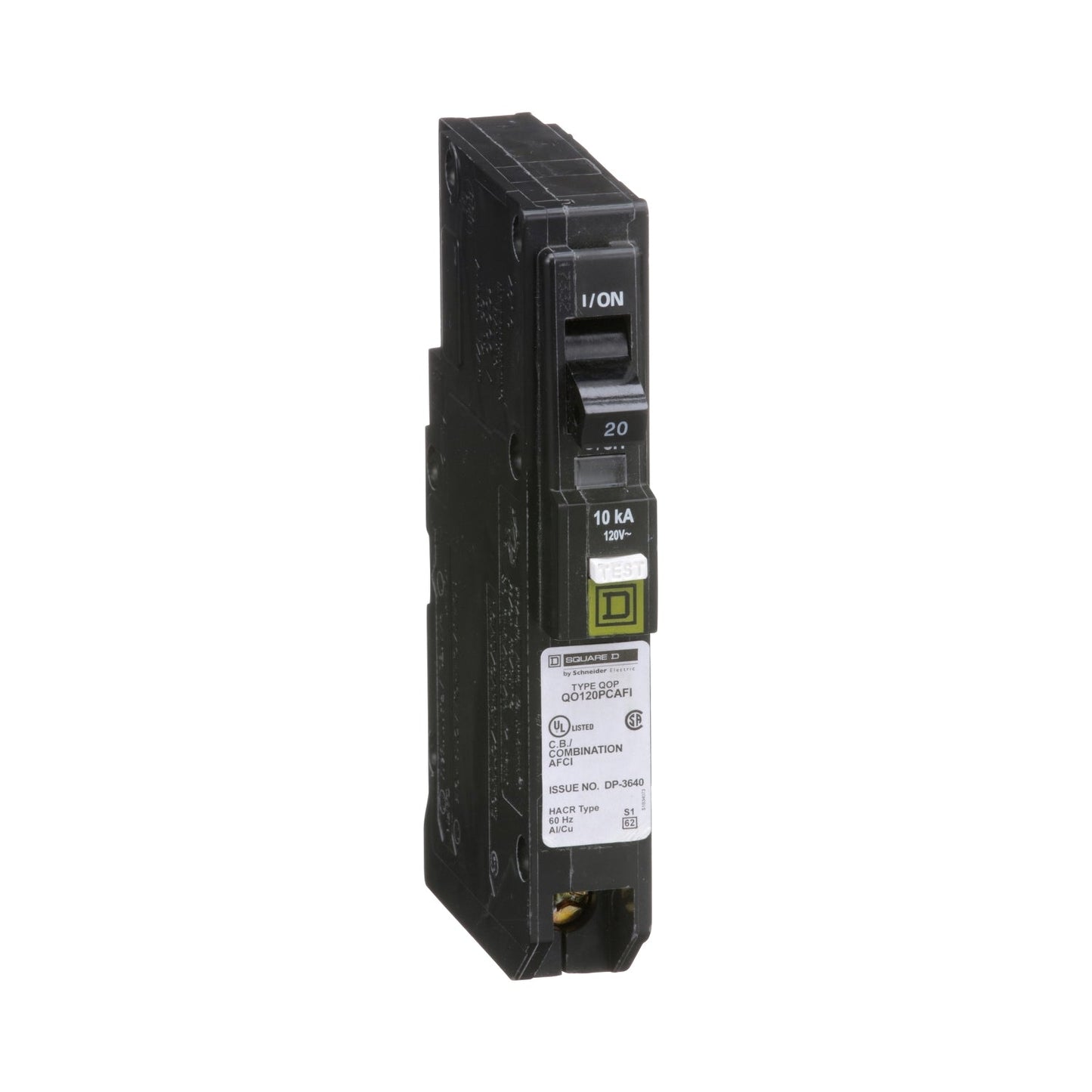 QO120PCAFI - Square D Plug-In 20 Amp 1 Pole Circuit Breaker - Essential Electric Supply