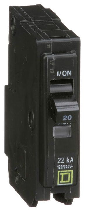 QO120VH - Square D Plug-In 20 Amp 1 Pole Circuit Breaker - Essential Electric Supply
