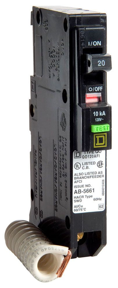 Square D QO120VHAFI Circuit Breaker | QO Series QO-AF 120V 20A